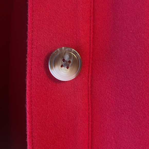 J Jill Scarlet Red "The Journey Coat" Lined Side Pockets Mid Length XL - Picture 9 of 13